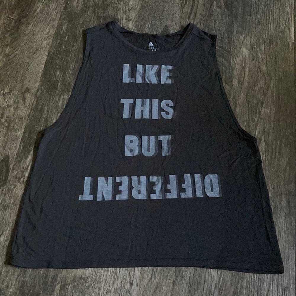 NWOT Reebok “Like This But Different” Muscle T Shirt Sz Small